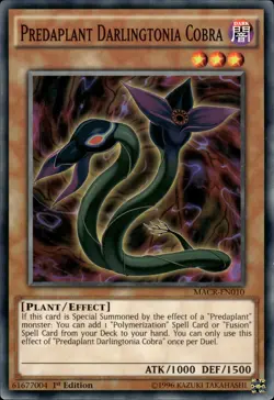 Predaplant Darlingtonia Cobra - 1st Edition MACR-EN010 - LP - YuGiOh - Image 1