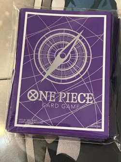 One Piece Card Game Bandai Fest Championship 2025 Silver Purple Sleeves Sealed - Image 1