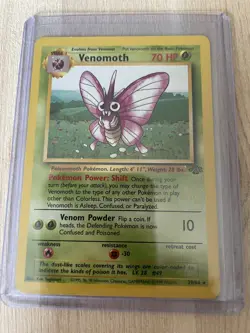 Pokemon Card Venomoth 29/64 Jungle Set Non Holo WOTC Trading Card TCG - Image 1