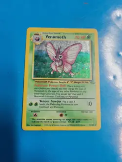 Venomoth 13/64 - Jungle Holo Rare Pokemon TCG Card Vintage WOTC MP - Image 1