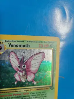 Venomoth 13/64 - Jungle Holo Rare Pokemon TCG Card Vintage WOTC MP - Image 3