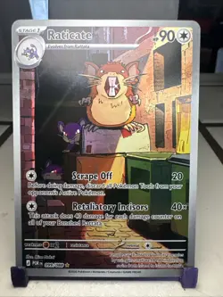 Pokemon TCG Raticate 99/88 Perfect Order Illustration Rare NM - Image 1