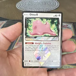 Pokemon Co. Ditto Prism Star 154/214 Lost Thunder Holo Rare Eng 2018 40 HP - Image 1