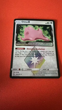 Ditto ◇ 154/214 Prism Star Rare Lost Thunder Pokemon Holo Near Mint - Image 1
