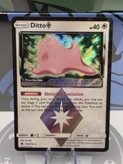 Ditto 154/214 Holo Rare Prism Star Lost Thunder Pokemon TCG LP - Image 1