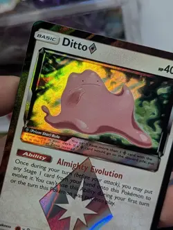 Pokemon Cards Ditto ◇ 154/214 Lost Thunder Rare Prism Star NM - Image 5