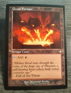 MTG Great Furnace (Retro Frame) Commander: The Brothers' War NM - Image 1