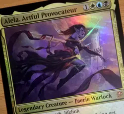 X 1 Alela, Artful Provocateur NM-M Foil M Throne of Eldraine 324 MTG Magic - Image 1