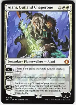 Ajani, Outland Chaperone Mythic Lorwyn Eclipsed Magic: The Gathering Near Mint - Image 1