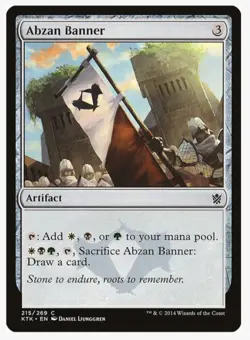 Abzan Banner | KTK | Abzan EDH Staple | Mana Rock Fixing Ramp | MTG | LP - Image 1