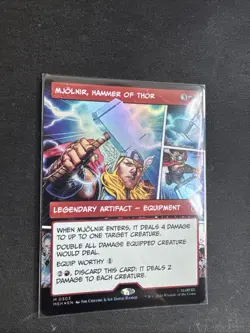 Mjolnir, Hammer of Thor (Borderless) (0303) Marvel Super Heroes Foil - Image 1