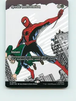 Heroic Intervention (Borderless) M34 MTG - Marvel Universe Eternal-Legal (MAR) - Image 1