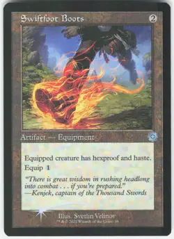 Swiftfoot Boots U The Brothers' War: Retro Frame Artifacts 58 NM Foil - Image 1