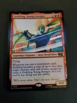 MTG Marvel Super Heroes HULKLING, YOUNG AVENGER Foil Rare #689 NM - Image 1