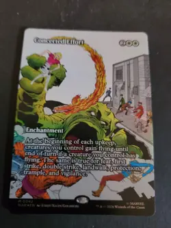 x1 Concerted Effort - Foil - Borderless M MTG Marvel Universe M/NM, English - Image 1