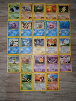 23x Pokemon Gym Heroes WOTC 2000 Unlimited Common Uncommon Card Lot - Image 1