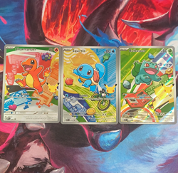 Pokemon TCG 3-Card Lot Charmander Squirtle Bulbasaur First Partner Collection - Image 1