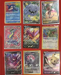 Pokemon TCG Amazing Rare & V 9-Card Lot Kyogre Rayquaza Miraidon ex - Image 1