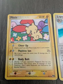 Pokemon TCG 3-Card Lot POP Series 3 Plusle 5/17 Lopunny 9/17 Flareon - Damaged - Image 2