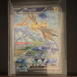 Pokemon TCG 3-Card Lot Zapdos ex 202/165 Charizard ex 223/197 Holo 151 and bulb - Image 1