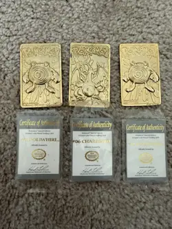 Pokemon Special Edition 1999 23K Gold-Plated 6-Card Lot + COAs Pokeballs - Image 5