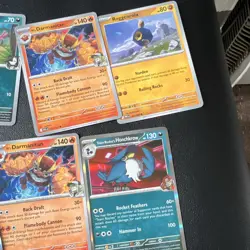 Pokemon TCG 12-Card Mixed Lot N's Darmanitan Tauros Boldore Steven's Beldum - Image 4