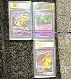 Pokemon Pokemon TCG CHN Chinese Graded 10 Holo 3 Card Lot Mimikyu V/VMAX 2024 - Image 1