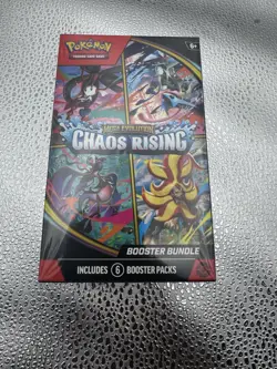 Pokemon TCG Mega Evolution Chaos Rising Booster Bundle 6 Packs New Sealed - Image 1