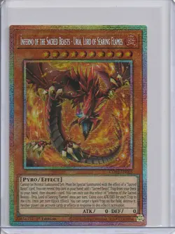 Inferno of the Sacred Beasts - Uria, Lord of Searing CORI-EN005 - Starlight Rare - Image 1
