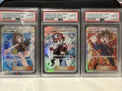 Pokemon TAG TEAM GX ALL STARS BLUE'S GREEN’S RED’S #193 #201 #196 PSA 10 SET - Image 1