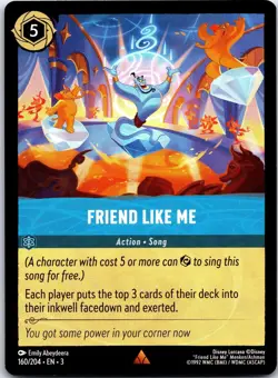 Friend Like Me 160/204 Rare Into the Inklands Lorcana Near Mint - Image 1