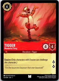 Tigger - Wonderful Thing 127/204 Uncommon The First Chapter Lorcana Near Mint - Image 1