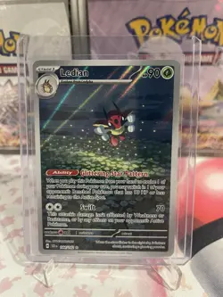 Ledian - 144/142 Stellar Crown Illustration Rare Full Art Pokemon Card - Image 1