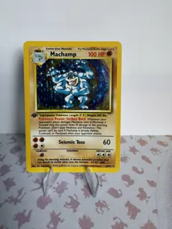 WOTC Machamp Holo Rare 8/102 - Base Set (1999) English Pokemon Card - Image 1
