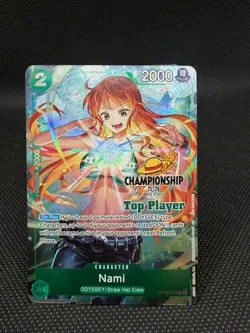 Nami OP10-033 EN ONE PIECE TCG 2025-26 Championship Top Player-NM - Image 1