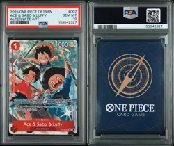 2025 ONE PIECE OP13-CARRYING ON HIS WILL #007 ACE & SABO & LUFFY PSA 10 - Image 3