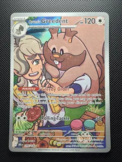 Arven’s Greedent 205/182 Destined Rivals English Pokemon Card Tcg - Image 1