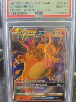 Pokemon TCG Charizard GX Black Star Promo Card SM211 PSA 10 - Image 1