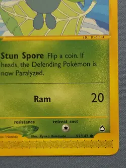 Pokemon TCG e-Card Series Aquapolis Oddish 097/147 - Image 4