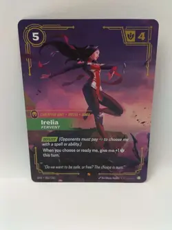 Riftbound TCG Irelia Fervent 057/221 Spiritforged NM Card - Image 1