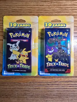 Pokemon Trick or Trade - 2 packages - "30 cards plus 2 bonus items" - Image 1