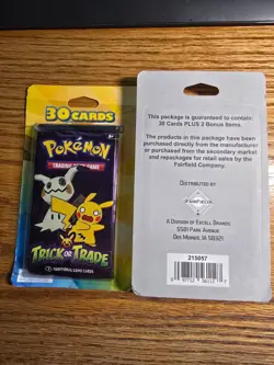 Pokemon Trick or Trade - 2 packages - "30 cards plus 2 bonus items" - Image 2