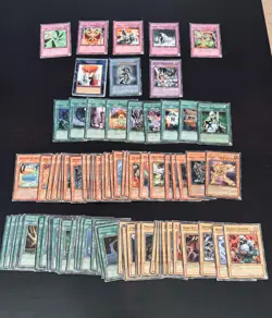 Vintage 1st Edition 1996 Yugioh Card Lot 80+ Cards *HEAVILY PLAYED* - Image 1