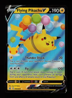 Flying Pikachu V 006/025 Holo V Rare Celebrations Pokemon Cards - Image 1