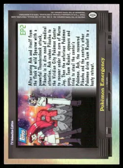 Pokemon Cards EP2 Pokemon Emergency Topps Trading Cards Series 2 LP *4 - Image 2