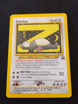 Pokemon Card Snorlax League Promo Black Star #49 Wizards Of The Coast 2002 NM - Image 1
