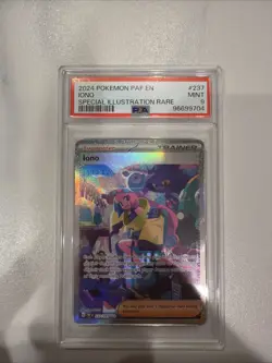 PSA 9 IONO 237/091 Super Rare Pokemon Card English PALDEAN FATES PAF EN - Image 1