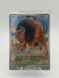 Tauros 096/086 Illustration Rare 2026 Pokemon Chaos Rising Full Art Card NM - Image 1