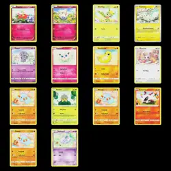 14 Card Pokemon CUTE Card Lot - Mixed Sets - Image 1