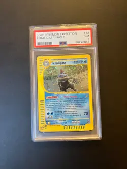 Feraligatr 12/165 Holo Expedition Pokemon Card PSA 7 NM - Image 2